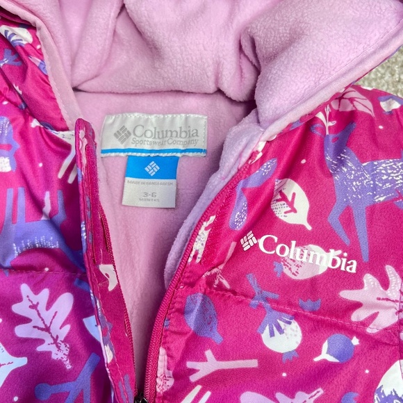 Columbia Snuggly Bunny Bunting Fleece Winter Snow Suit 3-6M - Picture 2 of 5